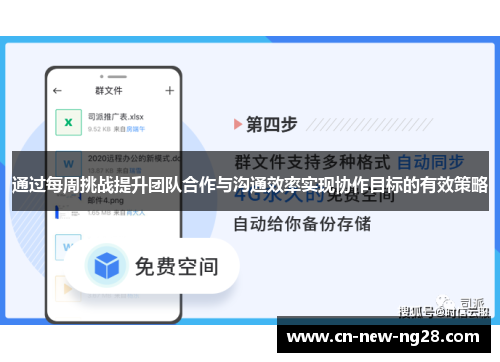 通过每周挑战提升团队合作与沟通效率实现协作目标的有效策略